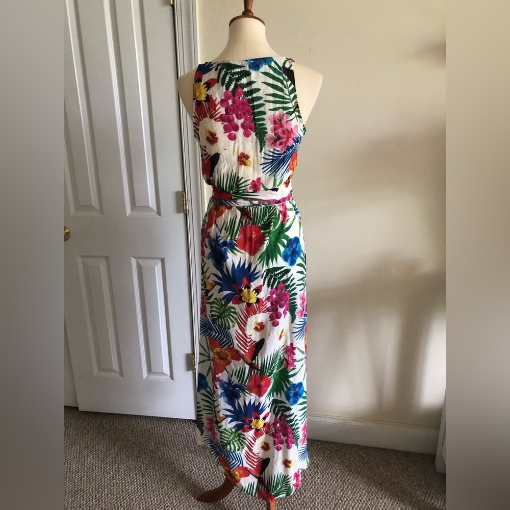 Desigual Tropical Flower Pattern Front Buttons Cl… - image 5